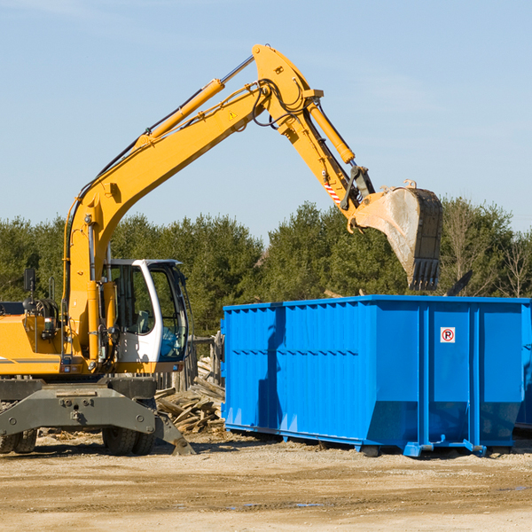 what size residential dumpster rentals are available in Boulevard Park